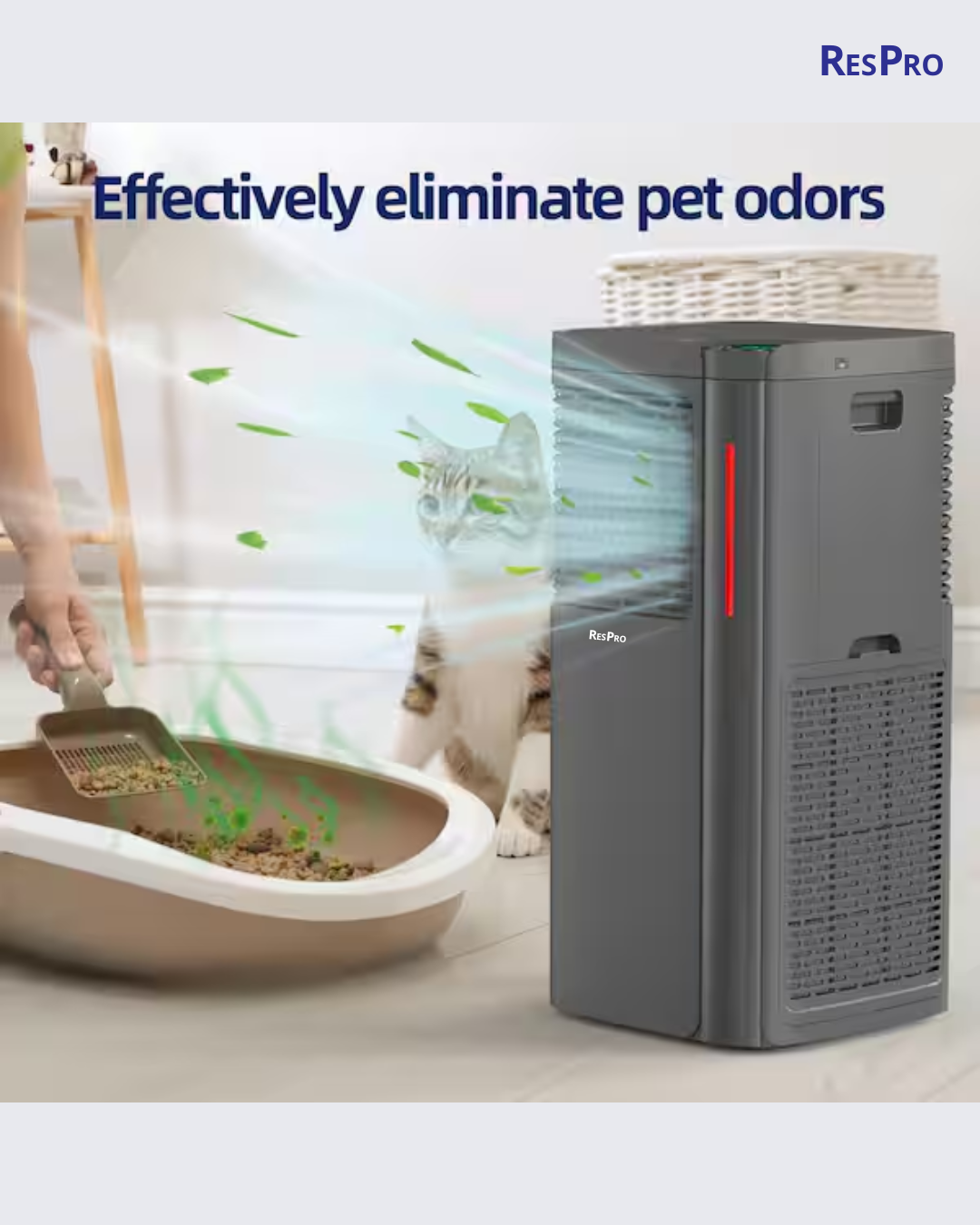 Respro Air Purifier HBR1350 with H13 HEPA Filters for Large Area Coverage - Image 6